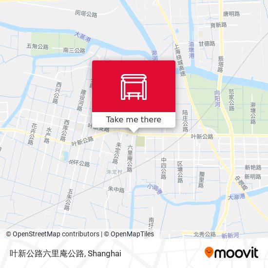 叶新公路六里庵公路 map