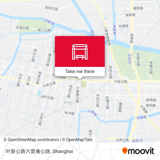 叶新公路六里庵公路 map