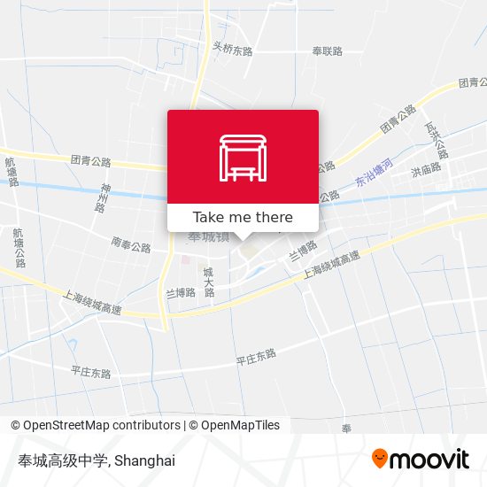 奉城高级中学 map
