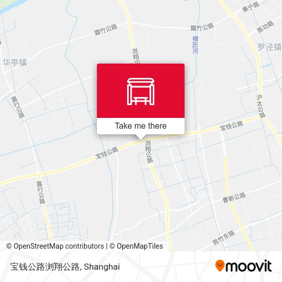 宝钱公路浏翔公路 map