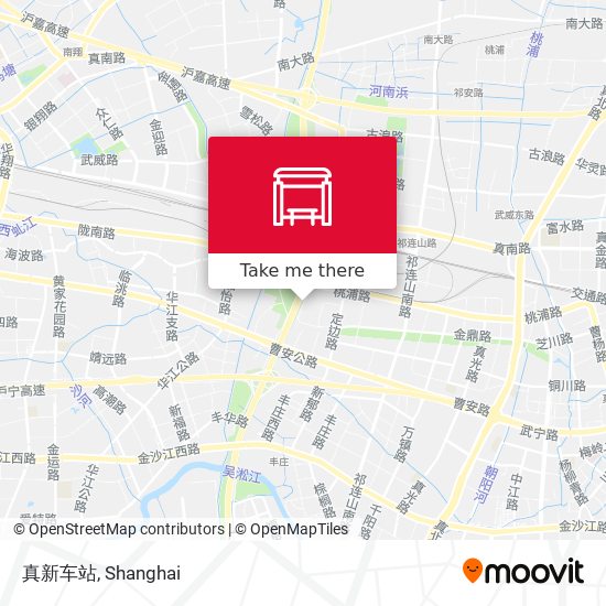 真新车站 map