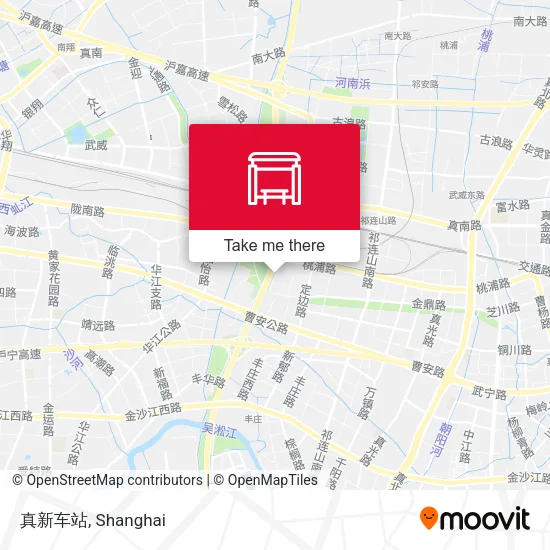 真新车站 map
