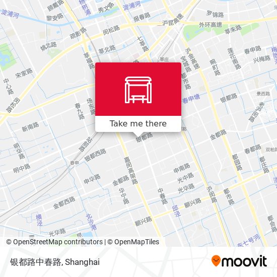 银都路中春路 map