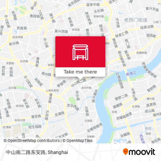 中山南二路东安路 map