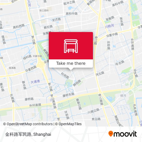 金科路军民路 map