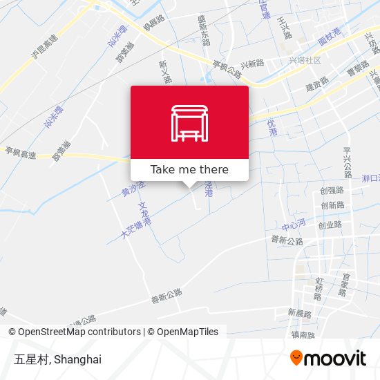 五星村 map
