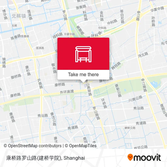 康桥路罗山路(建桥学院) map