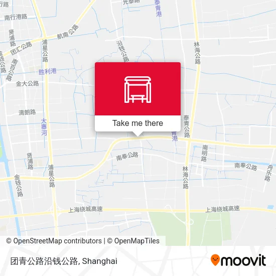 团青公路沿钱公路 map