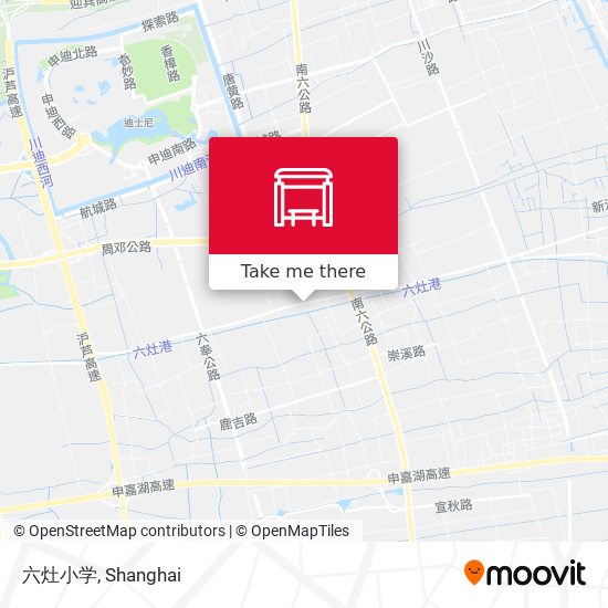 六灶小学 map