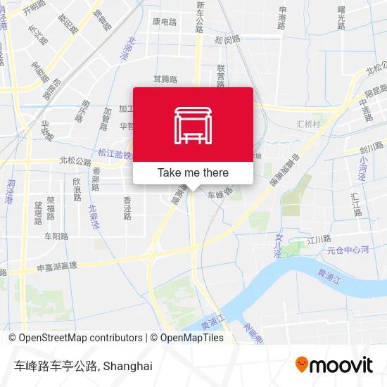 车峰路车亭公路 map