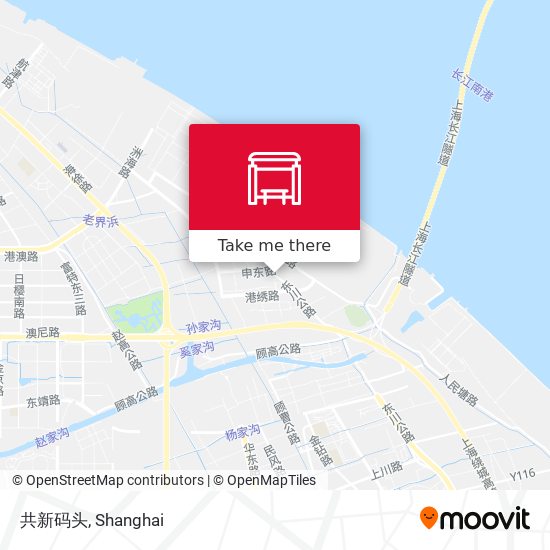 共新码头 map