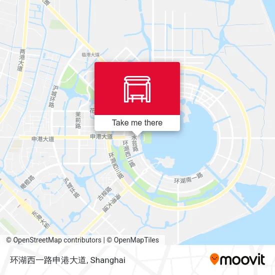 环湖西一路申港大道 map