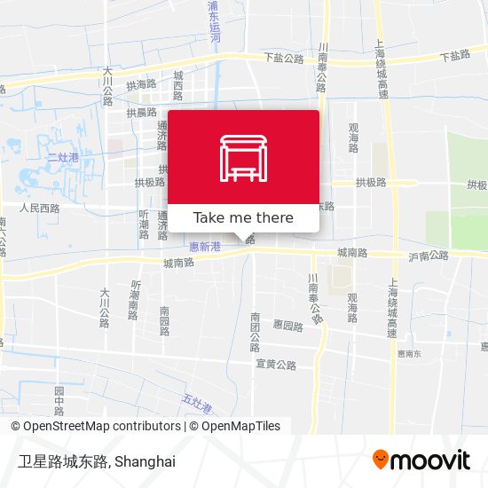 卫星路城东路 map