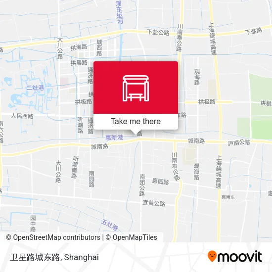 卫星路城东路 map