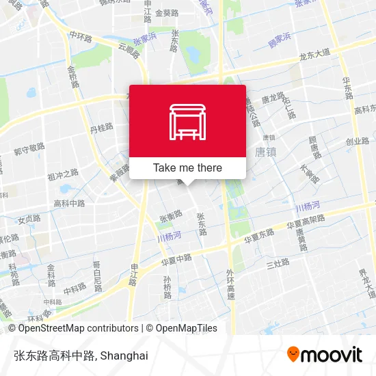 张东路高科中路 map
