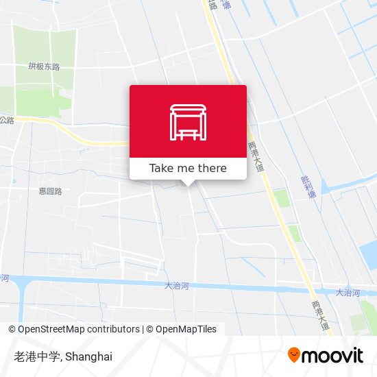 老港中学 map