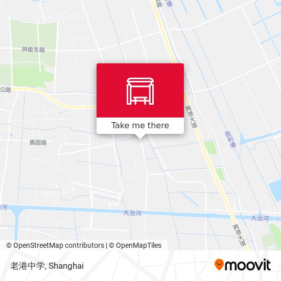 老港中学 map