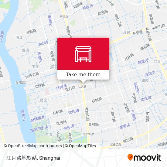 江月路地铁站 map
