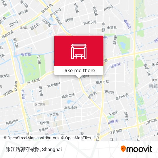 张江路郭守敬路 map