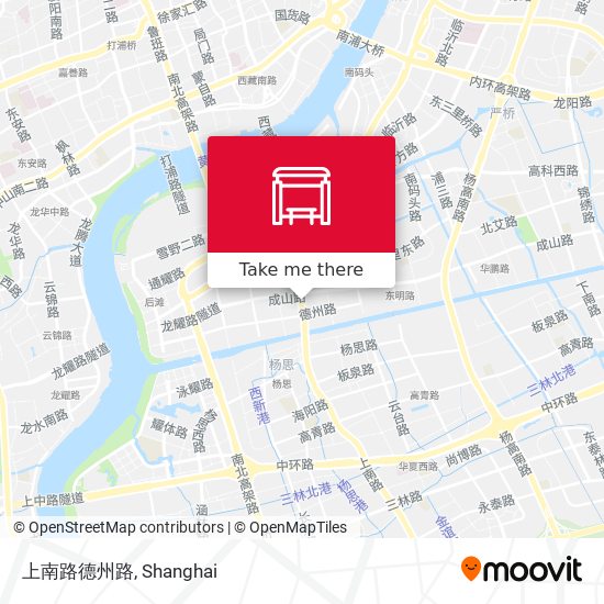 上南路德州路 map