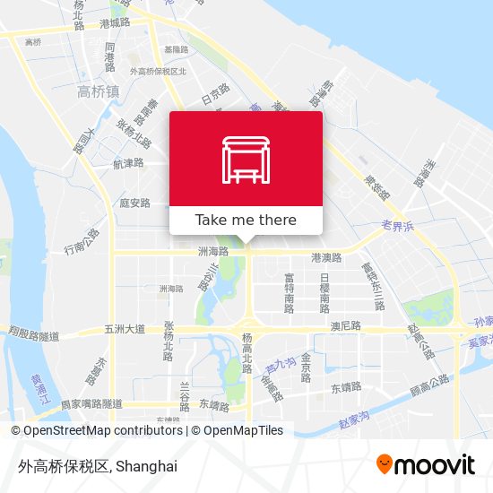 外高桥保税区 map
