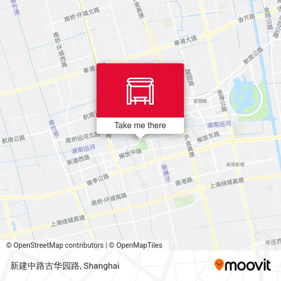 新建中路古华园路 map