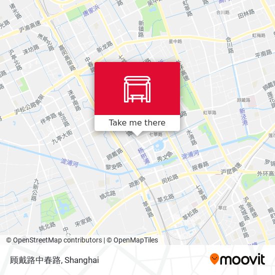 顾戴路中春路 map