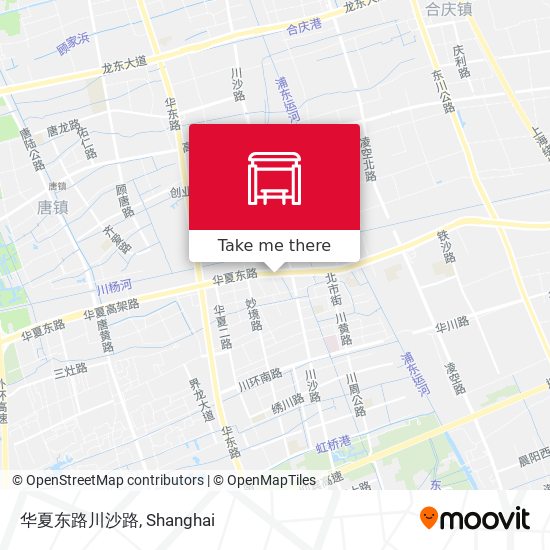 华夏东路川沙路 map