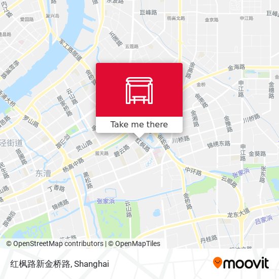 红枫路新金桥路 map