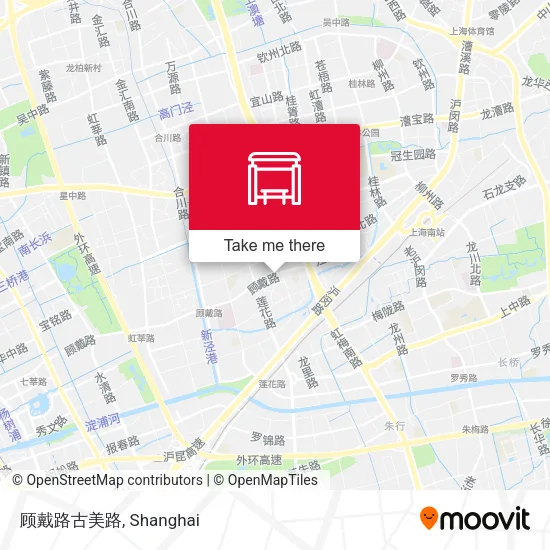 顾戴路古美路 map