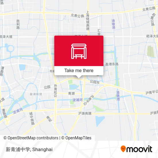 新青浦中学 map