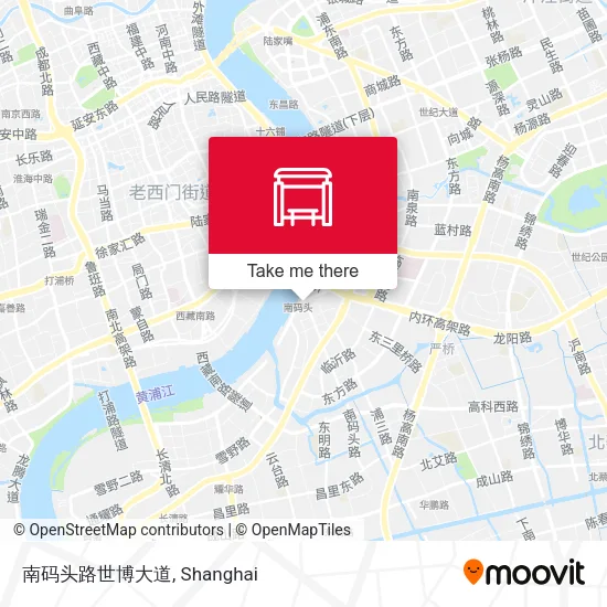 南码头路世博大道 map