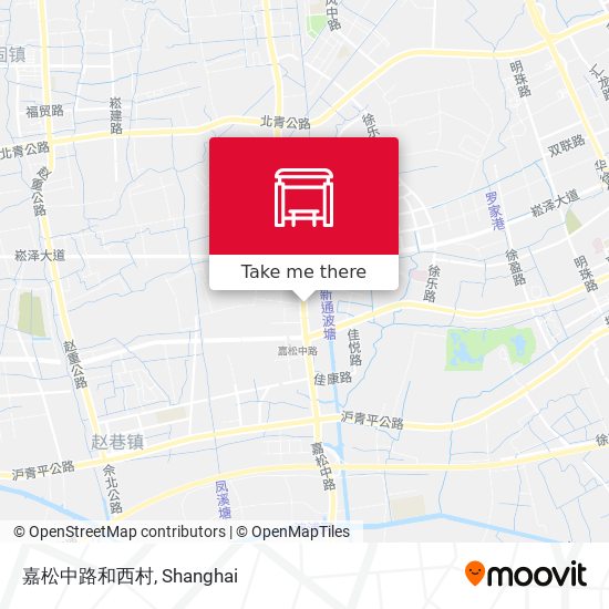 嘉松中路和西村 map