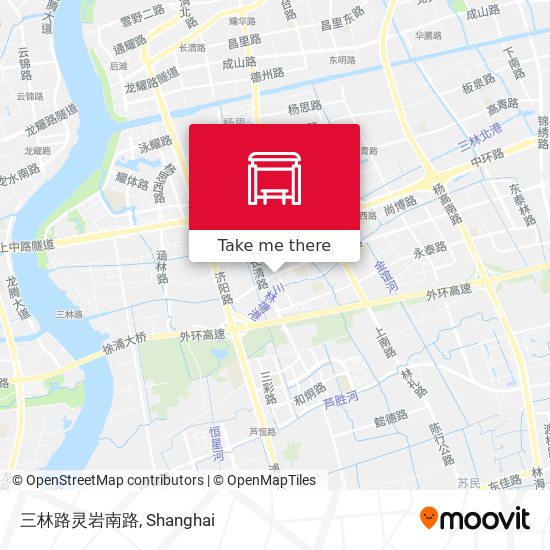 三林路灵岩南路 map