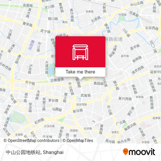 中山公园地铁站 map