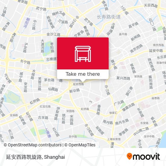 延安西路凯旋路 map