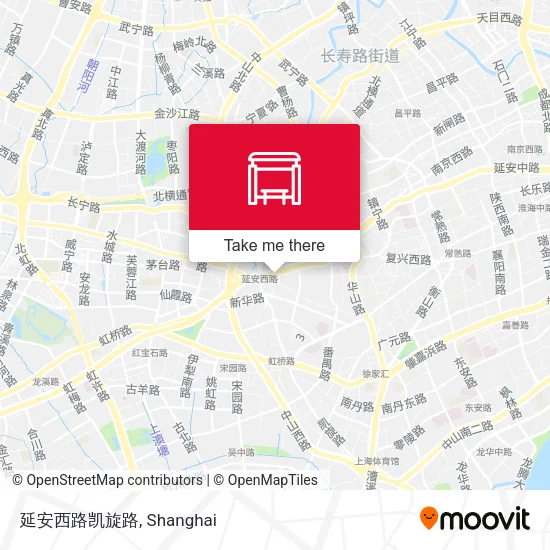 延安西路凯旋路 map