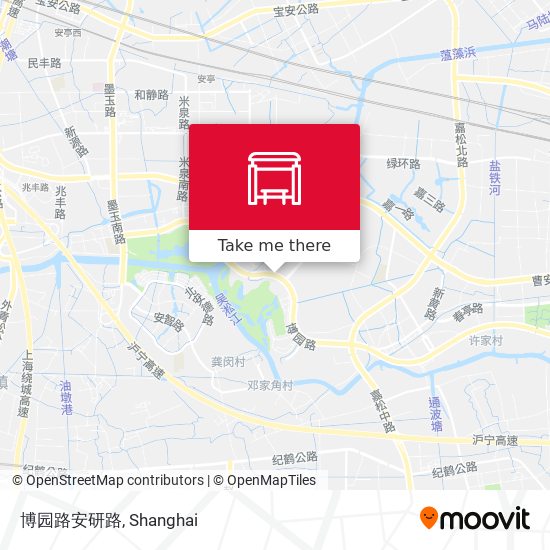 博园路安研路 map