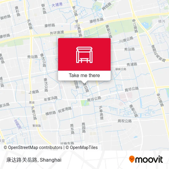 康达路关岳路 map