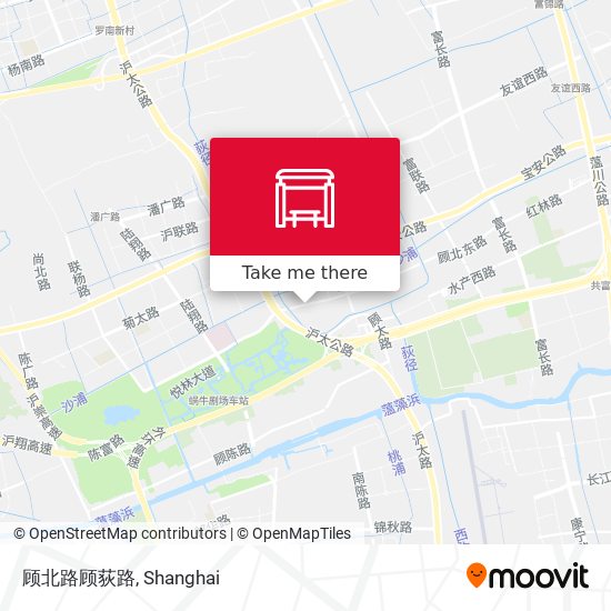 顾北路顾荻路 map