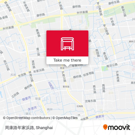 周康路年家浜路 map