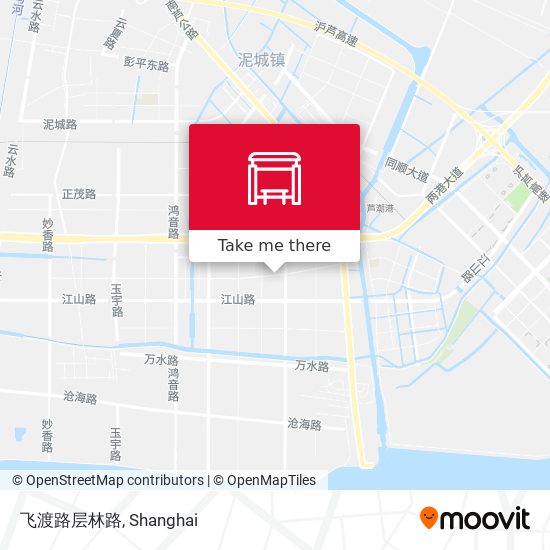 飞渡路层林路 map