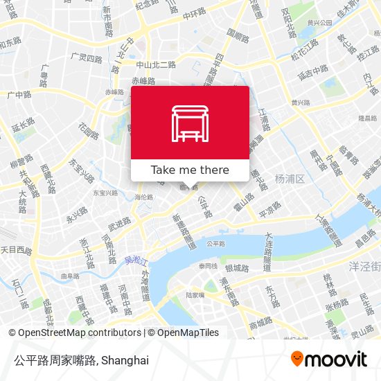 公平路周家嘴路 map
