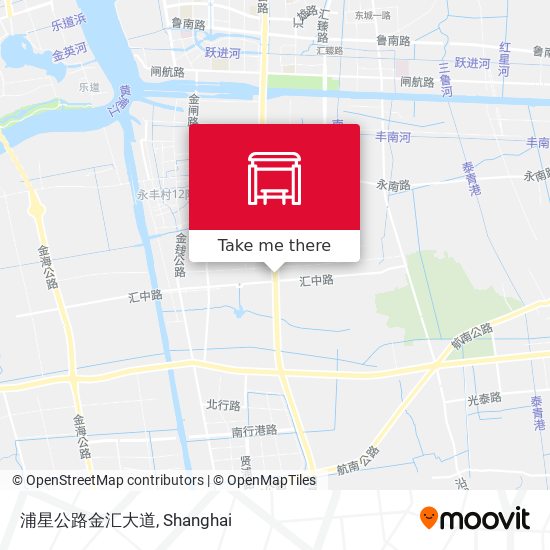 浦星公路金汇大道 map