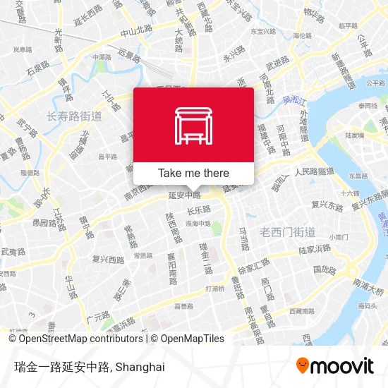 瑞金一路延安中路 map