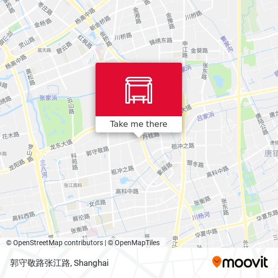 郭守敬路张江路 map