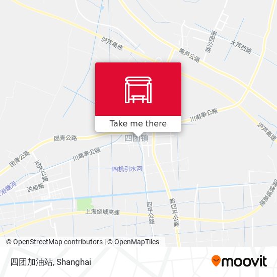 四团加油站 map