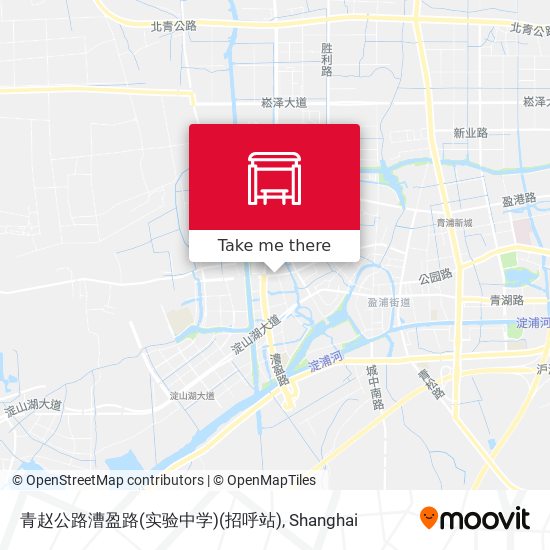 青赵公路漕盈路(实验中学)(招呼站) map