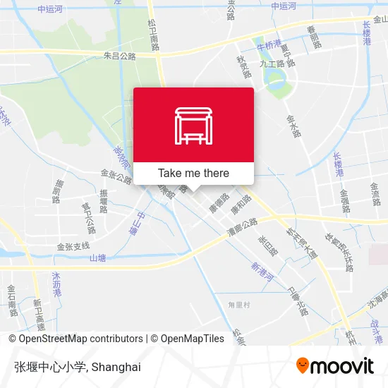 张堰中心小学 map