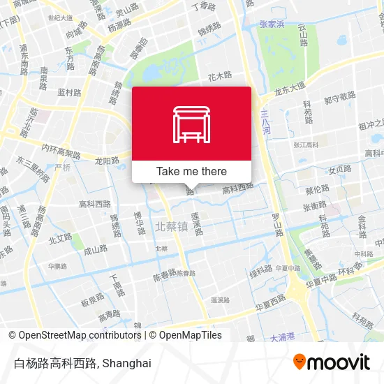 白杨路高科西路 map